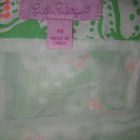 Lilly Pulitzer Sea Eyelet Floral Lace Overlay A-Line Pockets Skirt Size 10 - Picture 5 of 5